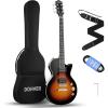 imageDonner 39 Inch LP Electric Guitar Solid Body Beginner Kit Sunburst Full Size with Bag Strap Cable for BeginnerDLP124S