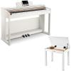 imageDonner DDP100 Digital Piano White with Piano Bench