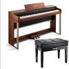 imageDonner DDP200 Pro Digital Piano Donner Adjustable Piano Bench with Storage