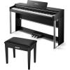 imageDonner DDP200 Pro Digital PianoDonner Piano Bench with Storage Black