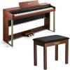 imageDonner DDP200 Pro Digital PianoDonner Piano Bench with Storage Brown