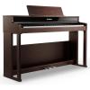 imageDonner DDP300 Digital Piano with 88 Graded Hammer Action Weighted Keys Record Bluetooth 10 Voices 4 Reverb Speakers Professional Full Fize Key Keyboard Electric Dark RoseBrown