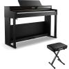 imageDonner DDP400 Digital Piano  Adjustable Keyboard Bench 24 Inch Thickness