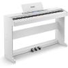 imageDonner DDP95 Digital Piano with 88 Key Weighted Keyboard Beginner Full Size Electric Piano Keyboard Boast Wireless Connection 43quot LCD Record 610 Tones 600 Rhythms 3 Piano Teaching Modes BlackWhite