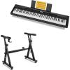 imageDonner DEP20 Digital Piano Zstyle HeavyDuty Piano Stand