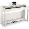 imageDonner Digital Piano with 88 Key Dynamic Graded Hammer Action Weighted Keyboard Piano DDP200 Upright Digital Piano for Professional with LCD Screen5 ReverbBT MIDIThree PedalWhite