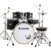 imageDonner Drum Set Adult with Practice Mute Pad5Piece 22 inch Full Size Acoustic Drum Kit Black DDS520Black