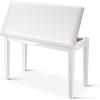 imageDonner Duet Piano Bench with Storage Solid Wooden Keyboard Bench Piano Bookcase Stool Chair Seat with HighDensity Sponges Padded Cushion BlackWhite