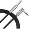 imageDonner Guitar Cable 10 ft Electric Instrument Cable Bass Amp Cord for Electric Guitar Bass Amplifier Audio 14quot Right Angle to Straight Black WhiteBlack