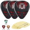 imageDonner Guitar Picks Celluloid 48 Pack with Case Includes Thin Medium Heavy ampamp Extra Heavy PicksDazzle pattern