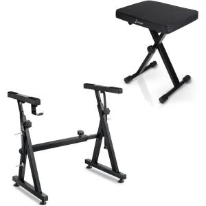 imageDonner Adjustable Piano Bench 16 Inch Thickness  Zstyle Keyboard Stand