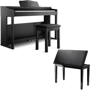 imageDonner DDP100S Digital Piano 88 Key Weighted Graded HammerAction Piano Keyboard with MIDI INOUT 200 Sounds 200 Rhythms 100 Demo Donner Duet Piano Bench