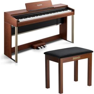 imageDonner DDP200 Pro Digital PianoDonner Piano Bench with Storage Brown