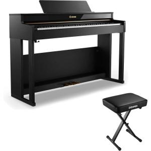 imageDonner DDP400 Digital Piano  Adjustable Keyboard Bench 24 Inch Thickness