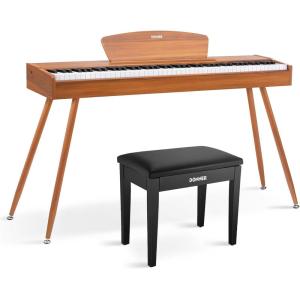 imageDonner DDP80 Digital Piano  Black Piano Bench