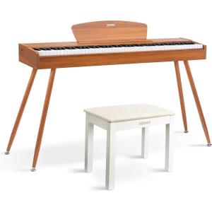 imageDonner DDP80 Digital Piano  White Piano Bench