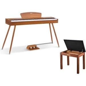 imageDonner DDP80 Digital Piano 88 Key Weighted KeyboardDonner Piano Bench with Storage