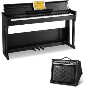 imageDonner DDP90 Digital Piano 88 Key Weighted  Donner DKA20 Keyboard Amplifier