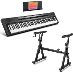 imageDonner DEP10 88 Key Digital Piano  Zstyle Keyboard Stand