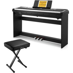imageDonner DEP20 Beginner Digital Piano  Piano Bench