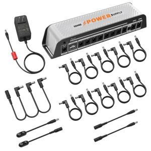 imageDonner DPZ 9V Guitar Pedal Power Supply 11 Isolated DC Output with USB Port for 9V12V18V Effect Pedal DC 18v 2000m Input