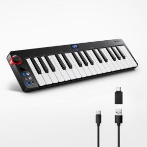 imageDonner Mini MIDI Keyboard N25 25 Key MIDI Controller for Beginner with VelocitySensitive Mini KeysampampLightup RockerampampMusic Production Software Small Controlador MIDI with 40 Teaching CoursesN32