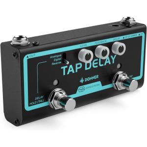 imageDonner Reverb Delay Pedal 2 in 1 Effects for Electric Guitar Pedalboards Revecho Pedal 2 Modes with Tap Tempo Delay Guitar Effect PedalDelay