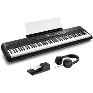 imageDonner SE1 88 Key Digital Piano with Graded Hammer Action Weighted Keys Record Bluetooth 4 Reverb LCD Screen MIDI INOUT MP3 88 Key Weighted Keyboard Piano Bundle with Headphone Sustain Pedal