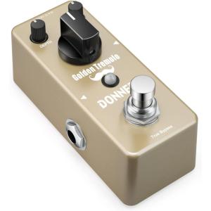 imageDonner Tremolo Pedal Golden Tremolo Guitar Pedal Analog Tremolo Effect Pedal for Electric Guitar and Bass True Bypass