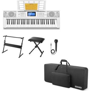 imageDonner White Electric Keyboard Kit  Keyboard Case