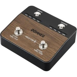 imageDonner Wireless Page Turner Pedal Teleprompter App Control Foot Pedal for Tablets Phones RechargeableBrown