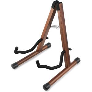 imageDonner Wood Guitar Stand Acoustic Electric Wooden Guitar Floor Stand A Frame Folding Guitar Holder Adjustable for Bass Cello Mandolin Banjo UkuleleWoodA shape
