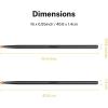 imageDonner 5A Drum Sticks Maple Wood Drumsticks 2 Pair with Carrying BagBlackBlack