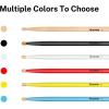 imageDonner 5A Drum Sticks Maple Wood Drumsticks 2 Pair with Carrying BagBlackBlack