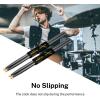 imageDonner 5A Drum Sticks Maple Wood Drumsticks 2 Pair with Carrying BagBlackClassic maple wood