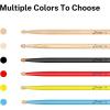imageDonner 5A Drum Sticks Maple Wood Drumsticks 2 Pair with Carrying BagBlackClassic maple wood