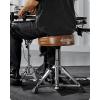 imageDonner Drum Throne Seat DT150 Professional Drum Stool  Adjustable Hydraulic Height Thick Padded AntiSlip Cushion DoubleBraced Stability Brown