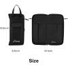 imageDonner Drumsticks Bag Holder Thickened Large Capacity Drum Sticks Bag Hangable Portable for Drumsticks Brushes Mallets Up to 12 Pairs Black98 x 84 x 16