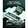 imageDonner STARRYKEY37 PLAY MIDI Keyboard Controller 37 Key Portable MIDI Controller with 128 Buildin Voices 16 Drum Pads Arpeggio Sequencer USBWireless Connection 4 DAW Software ampamp 40 Courses
