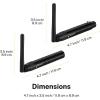 imageDonner 2PCS DMX512 DMX Dfi DJ 24G Wireless 1 Receiver with Light Domeampamp 1 Transmitter Stage Lighting Control BlackBlack