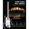 imageDonner HUSH X PRO Electric Guitar Kit  Smart Travel Guitar with Dozens of Preset Combinations 7 Tone Sim Options Metallic WhiteMetallic White