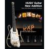 imageDonner HUSH X PRO Electric Guitar Kit  Smart Travel Guitar with Dozens of Preset Combinations 7 Tone Sim Options Metallic WhiteWhiteLuxe