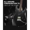 imageDonner DMT66 39 Inch Full Size Electric Guitar for Beginner Starter Electric Guitar Kit with Bag BlackBlack