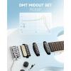 imageDonner DMT66 39 Inch Full Size Electric Guitar for Beginner Starter Electric Guitar Kit with Bag BlackGradient Blue