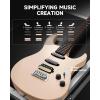 imageDonner DMT66 39 Inch Full Size Electric Guitar for Beginner Starter Electric Guitar Kit with Bag BlackPink