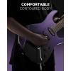imageDonner DMT66 39 Inch Full Size Electric Guitar for Beginner Starter Electric Guitar Kit with Bag BlackPurplish Black