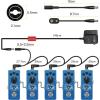 imageDonner DPA100 Guitar Pedal Power Supply Adapter 9V DC 1A Tip Negative 5 Way Daisy Chain Cables for Effect Pedal