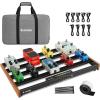 imageDonner Guitar Pedal Board with Builtin Power Supply Aluminium Alloy Effects Pedalboard DBP300 34Lb 197  123  18quot19x12x18