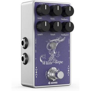 imageDonner Compressor Guitar Pedal Lax Comp Compressor Pedal for Electric Guitar and Bass Classic Peak Limiter Style Compressor with 2 Band EQ Boost Effect Pure Analog True BypassTape Delay