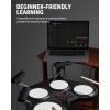 imageDonner Beat Go Electronic Drum Set Portable Electric Drum Kit with Training Lessons for Beginners Compact Table Drum with Drumstick and Backpack 180 Voices 30 Demo Songs 15 Drum Kits